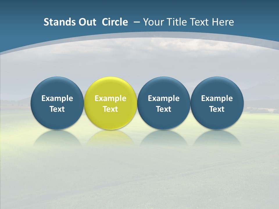 Rain Field Farming PowerPoint Template