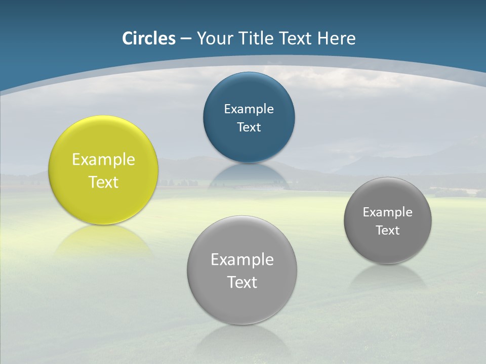 Rain Field Farming PowerPoint Template