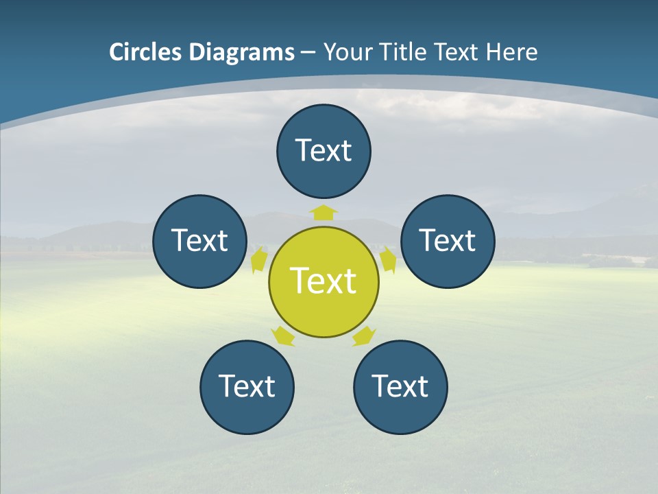 Rain Field Farming PowerPoint Template