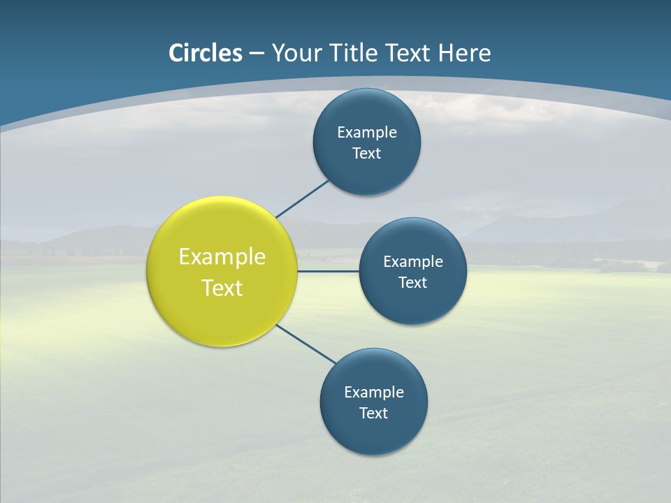 Rain Field Farming PowerPoint Template
