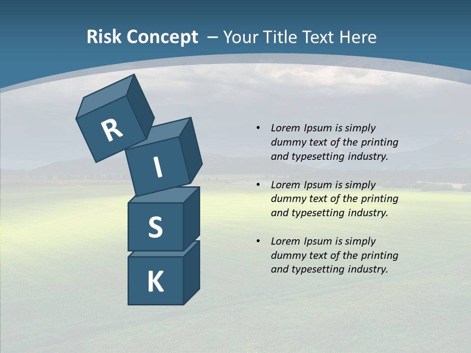 Rain Field Farming PowerPoint Template