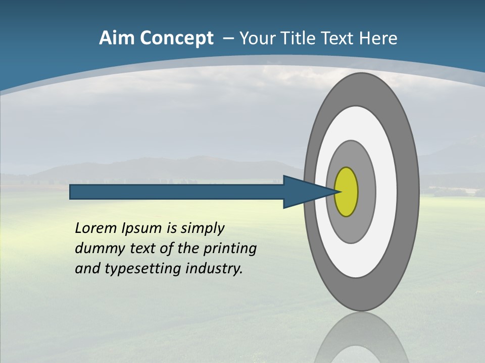 Rain Field Farming PowerPoint Template