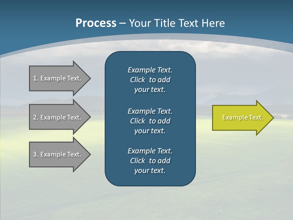 Rain Field Farming PowerPoint Template