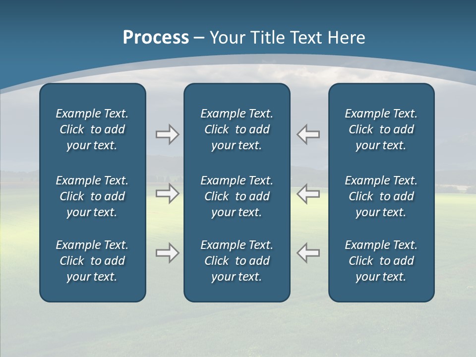 Rain Field Farming PowerPoint Template