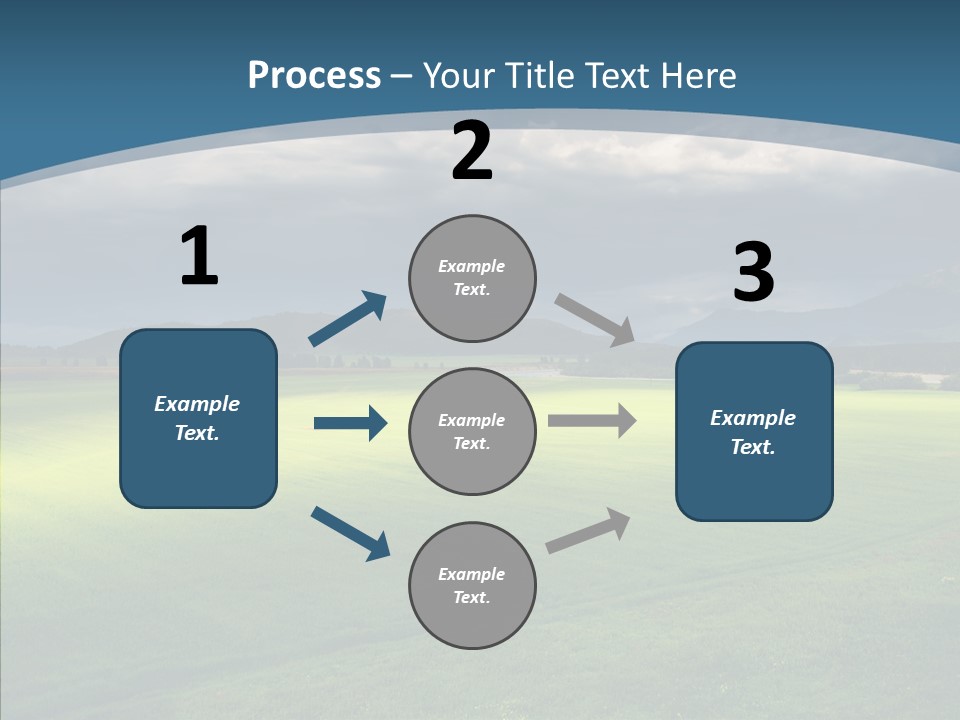 Rain Field Farming PowerPoint Template