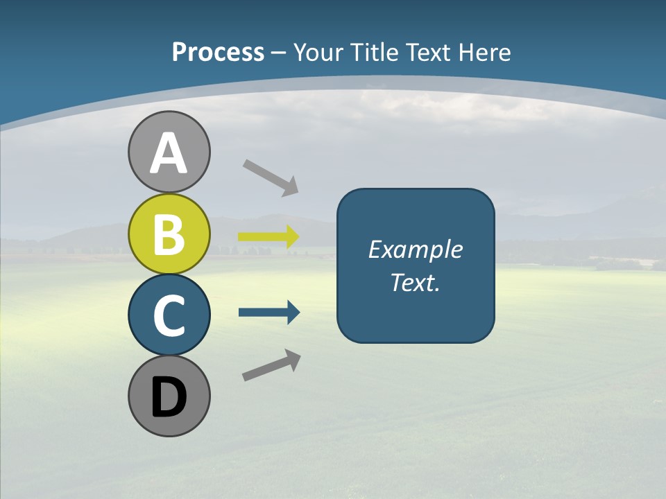 Rain Field Farming PowerPoint Template