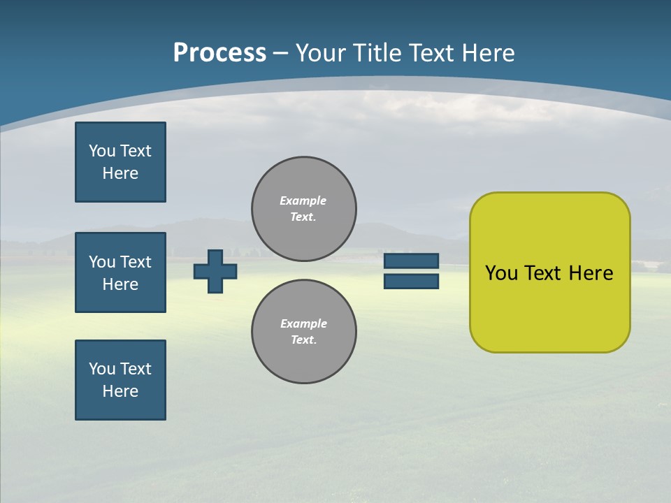 Rain Field Farming PowerPoint Template