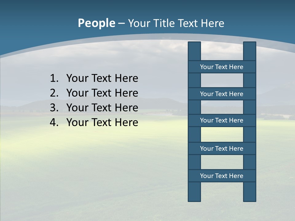 Rain Field Farming PowerPoint Template
