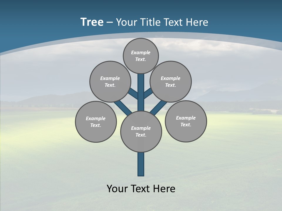 Rain Field Farming PowerPoint Template