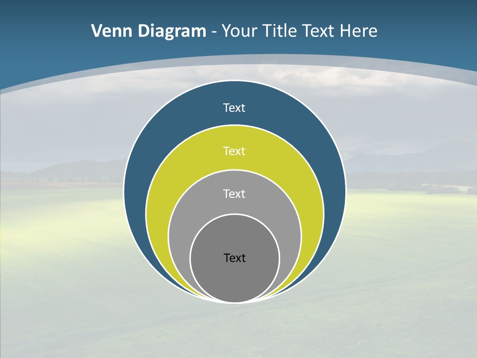 Rain Field Farming PowerPoint Template