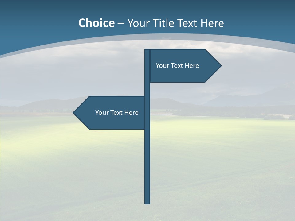 Rain Field Farming PowerPoint Template