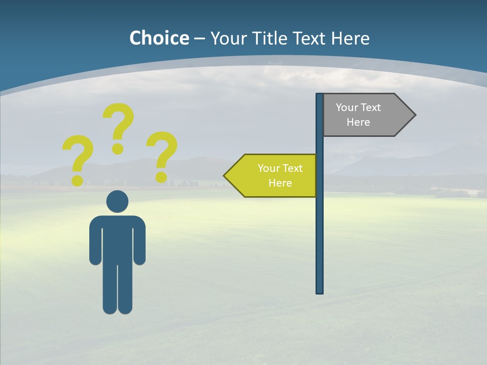 Rain Field Farming PowerPoint Template