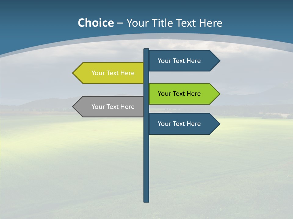 Rain Field Farming PowerPoint Template