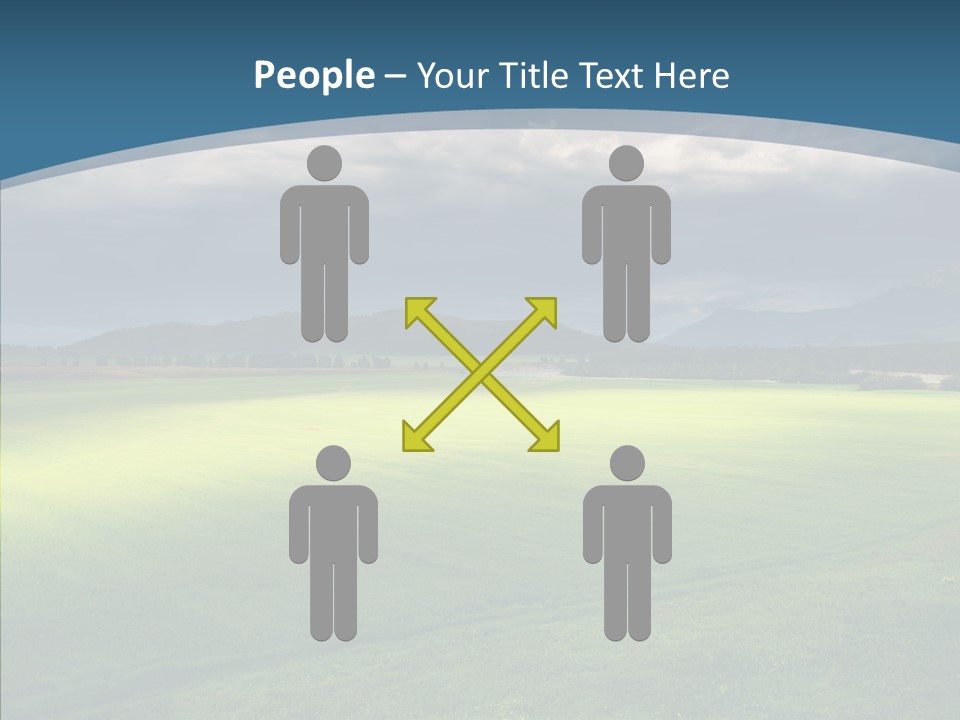 Rain Field Farming PowerPoint Template