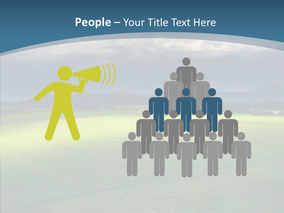 Rain Field Farming PowerPoint Template