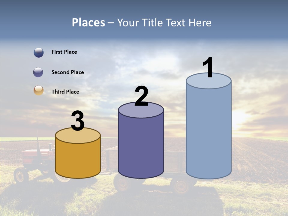 Plow Motor Agriculture PowerPoint Template