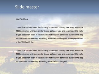 Plow Motor Agriculture PowerPoint Template