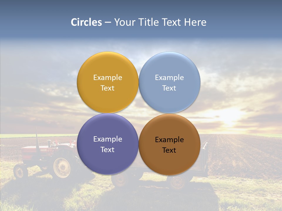 Plow Motor Agriculture PowerPoint Template