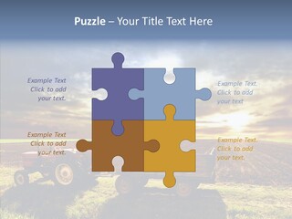 Plow Motor Agriculture PowerPoint Template