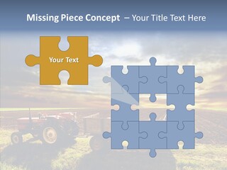 Plow Motor Agriculture PowerPoint Template
