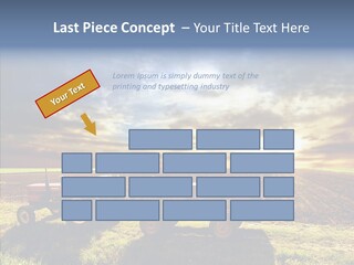 Plow Motor Agriculture PowerPoint Template