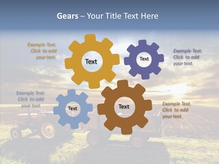 Plow Motor Agriculture PowerPoint Template