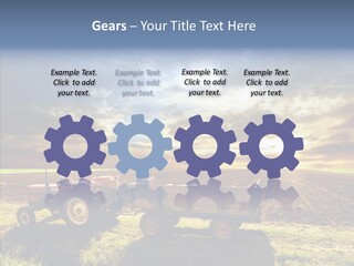 Plow Motor Agriculture PowerPoint Template