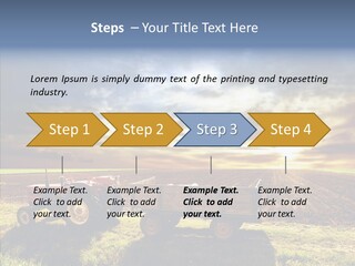 Plow Motor Agriculture PowerPoint Template