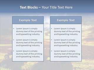 Plow Motor Agriculture PowerPoint Template