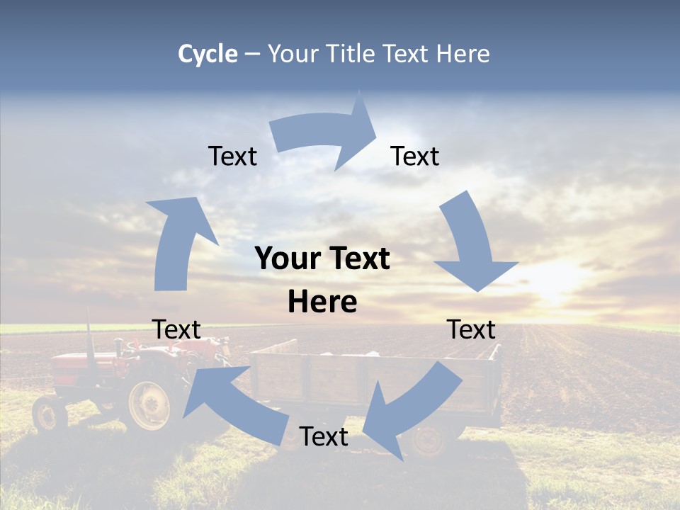Plow Motor Agriculture PowerPoint Template
