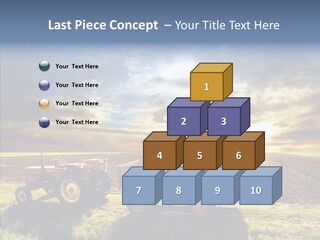 Plow Motor Agriculture PowerPoint Template