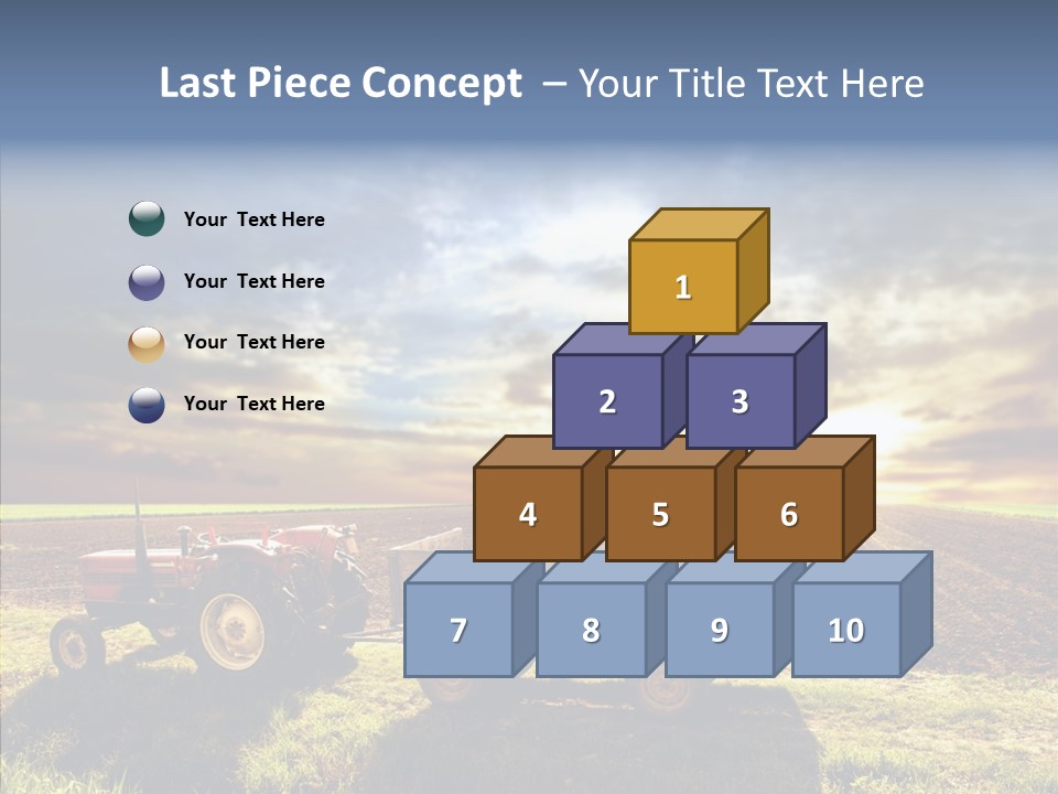 Plow Motor Agriculture PowerPoint Template