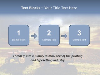 Plow Motor Agriculture PowerPoint Template