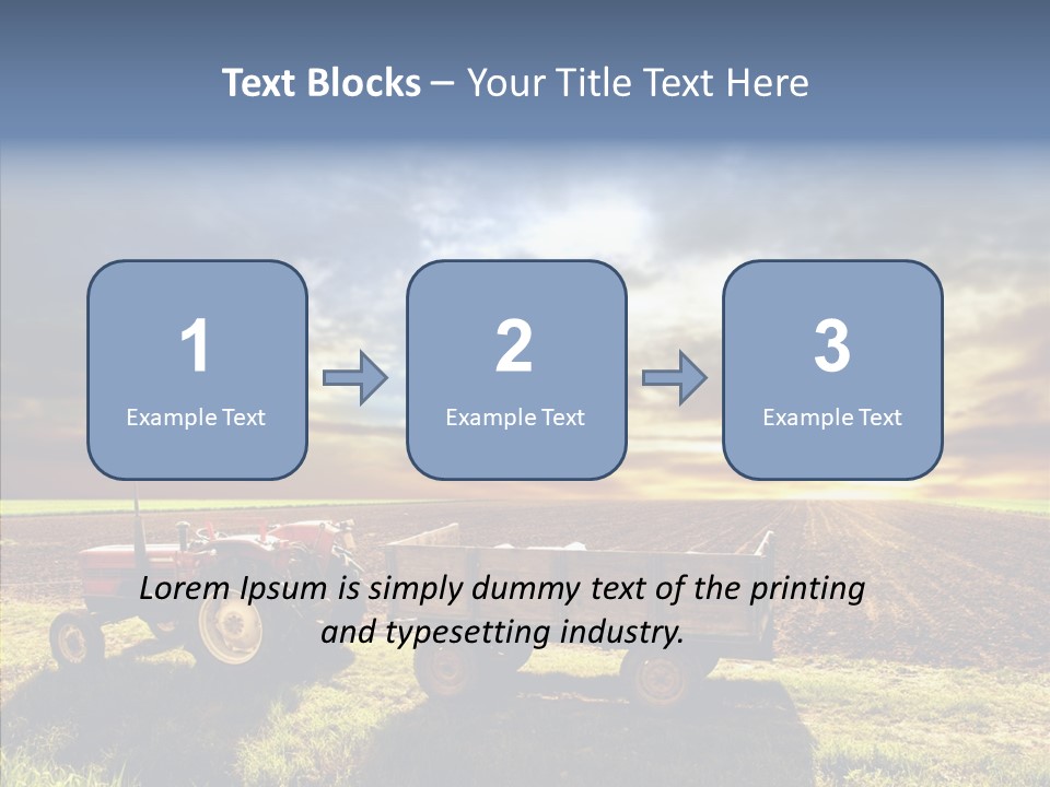 Plow Motor Agriculture PowerPoint Template