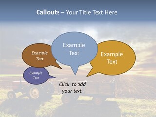 Plow Motor Agriculture PowerPoint Template