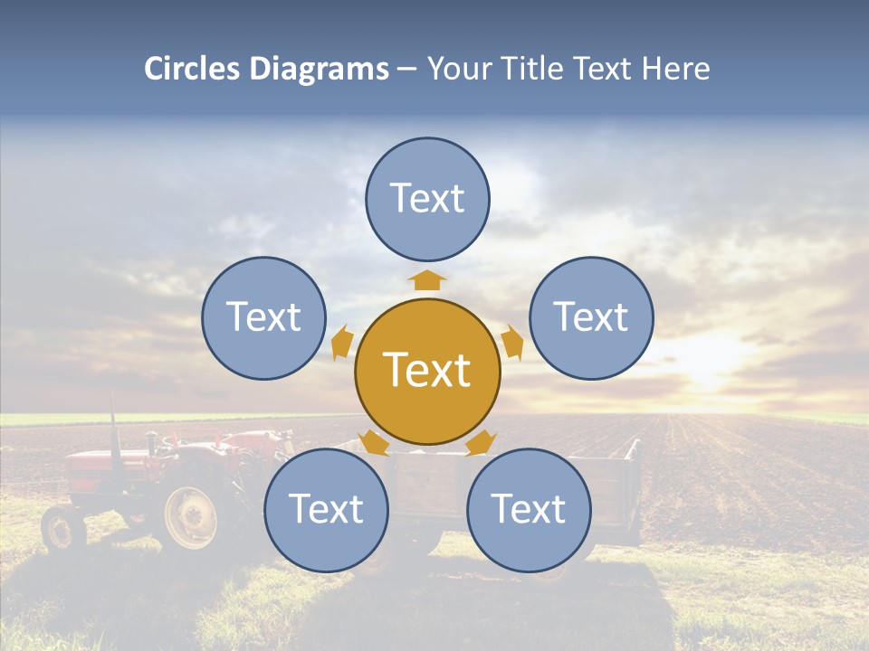 Plow Motor Agriculture PowerPoint Template