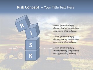 Plow Motor Agriculture PowerPoint Template