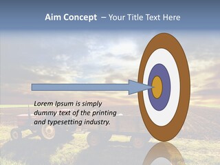 Plow Motor Agriculture PowerPoint Template
