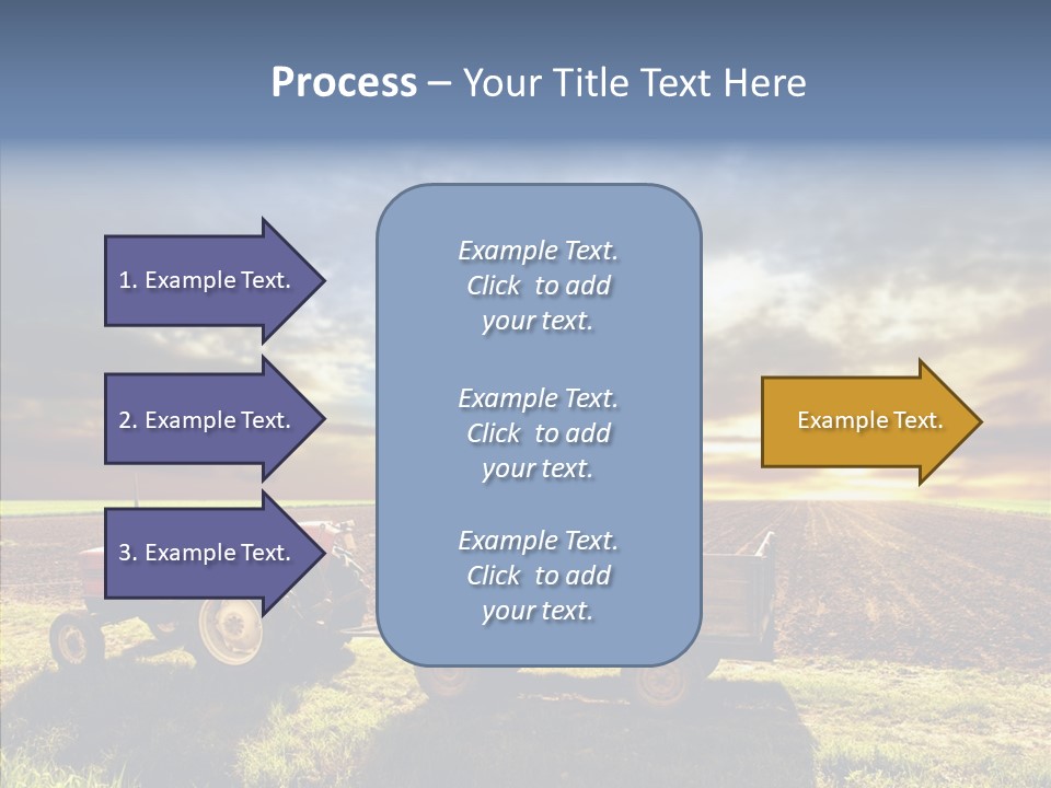 Plow Motor Agriculture PowerPoint Template