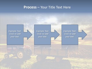 Plow Motor Agriculture PowerPoint Template