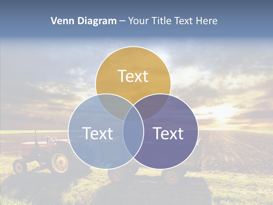 Plow Motor Agriculture PowerPoint Template
