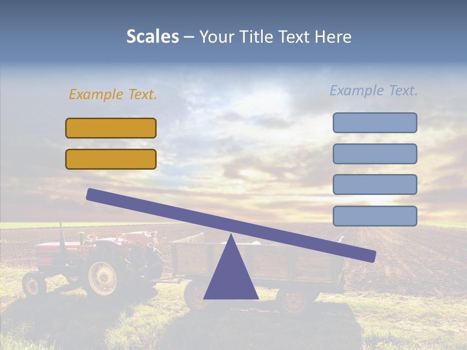 Plow Motor Agriculture PowerPoint Template