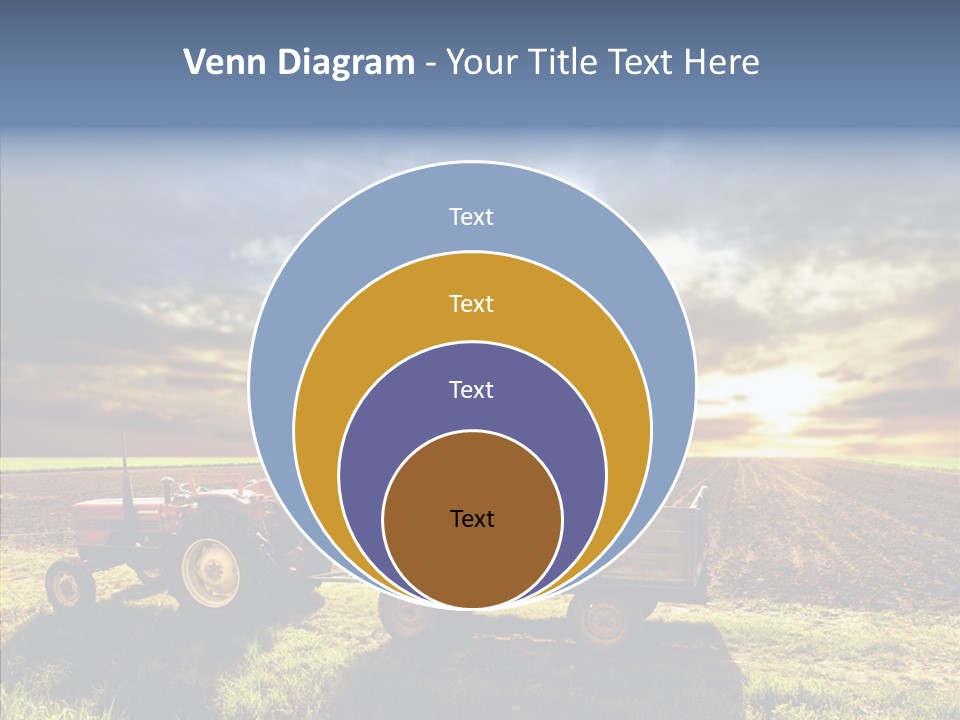 Plow Motor Agriculture PowerPoint Template