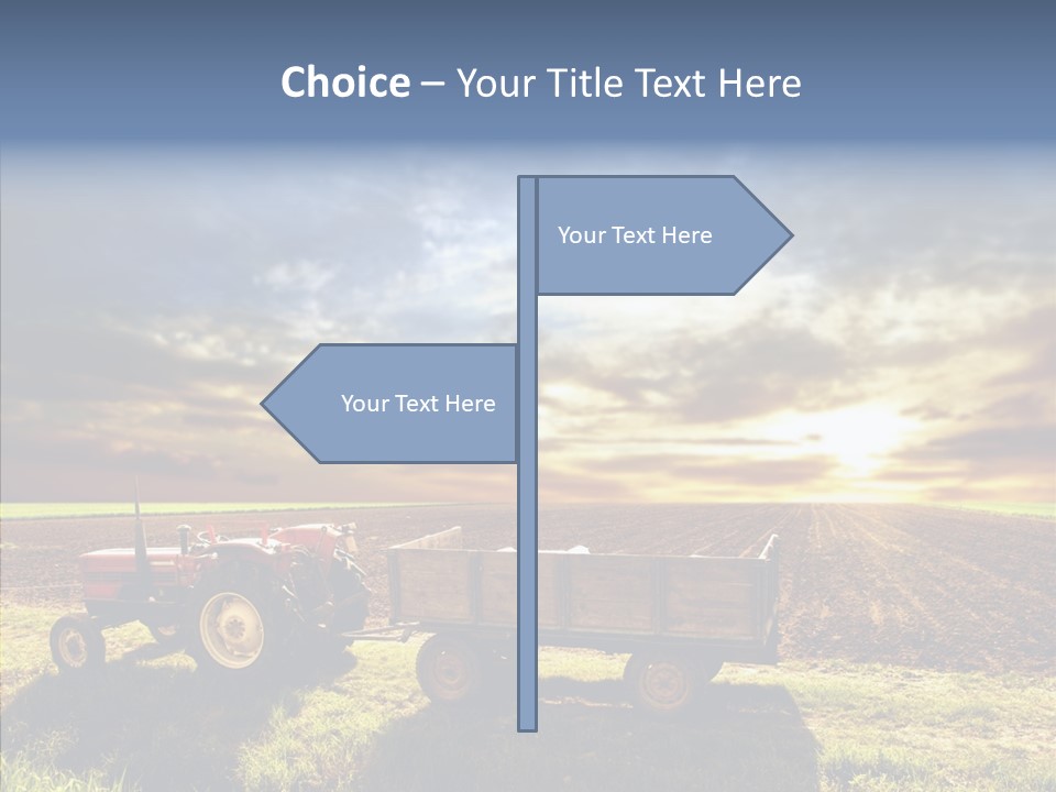 Plow Motor Agriculture PowerPoint Template