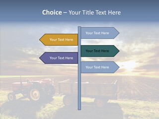 Plow Motor Agriculture PowerPoint Template