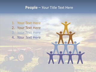 Plow Motor Agriculture PowerPoint Template
