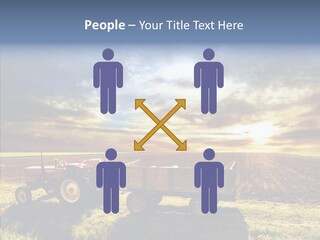 Plow Motor Agriculture PowerPoint Template