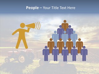 Plow Motor Agriculture PowerPoint Template