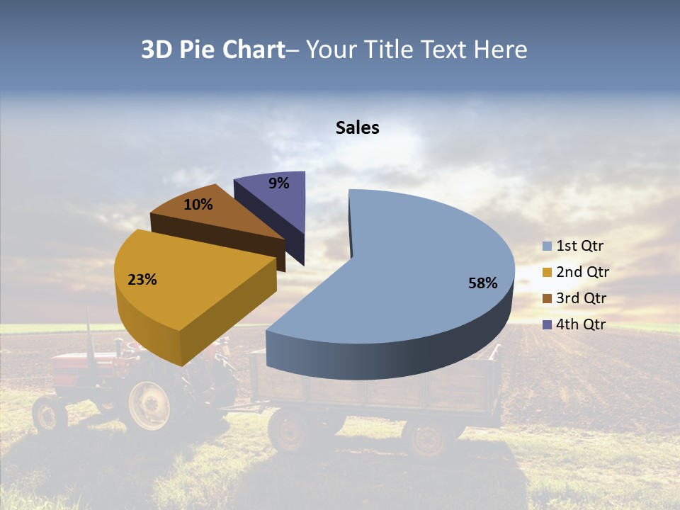 Plow Motor Agriculture PowerPoint Template