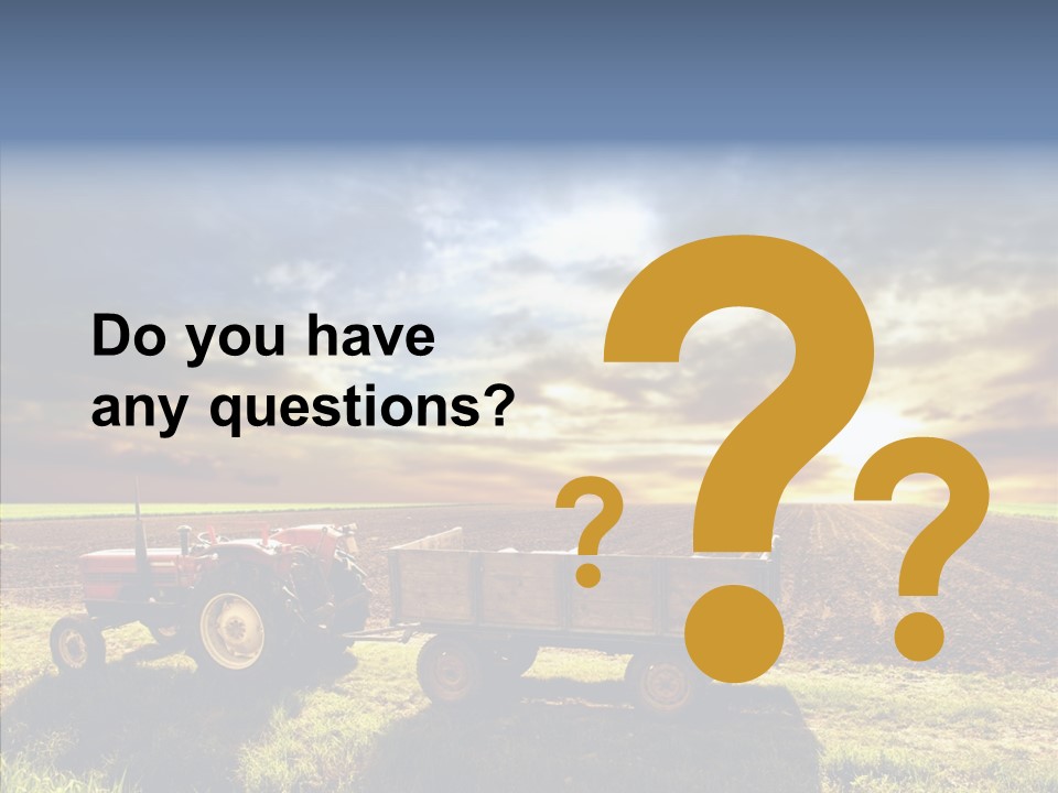 Plow Motor Agriculture PowerPoint Template